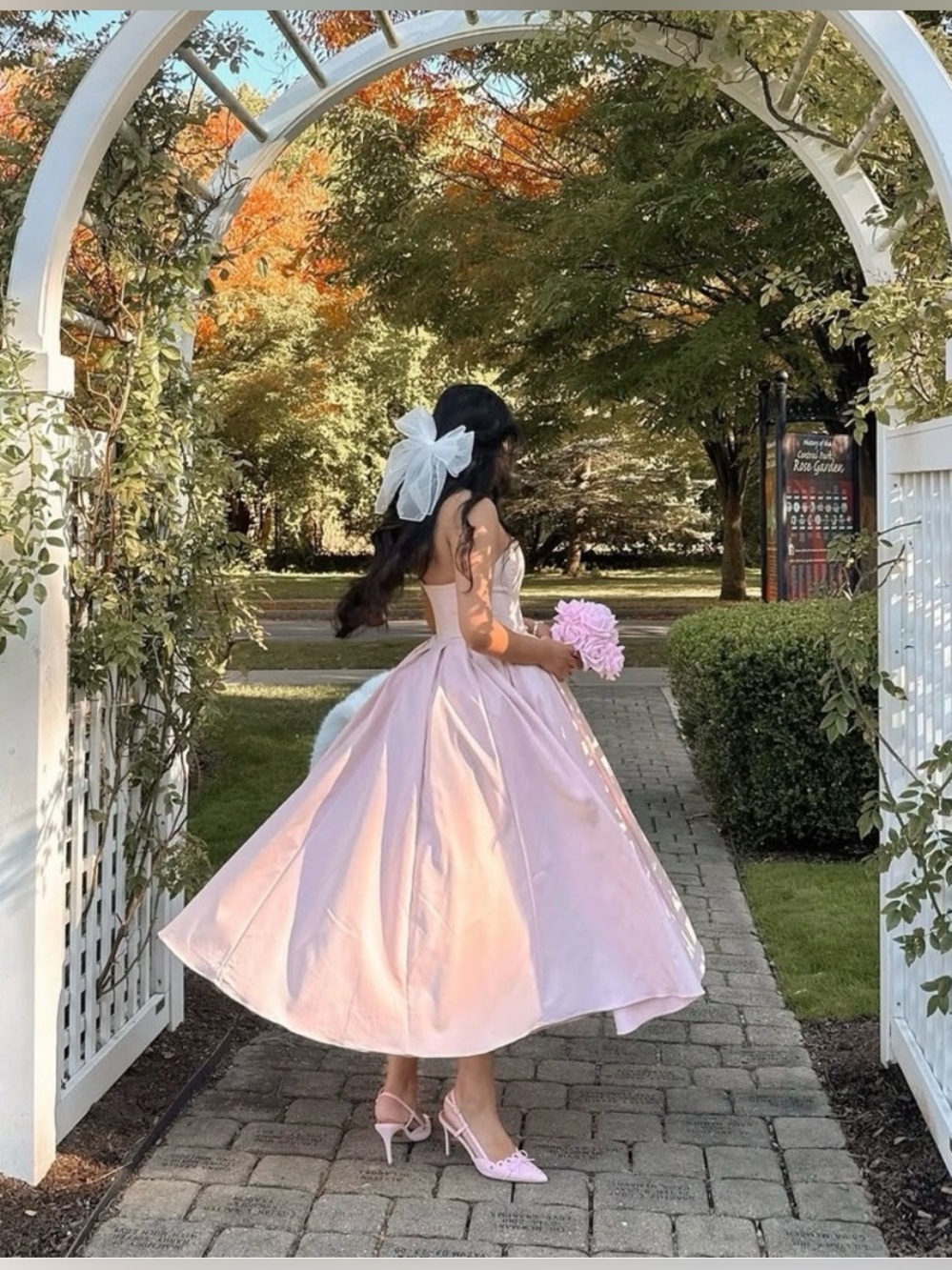 House of CB Contessa Parisian Pink Strapless Corset Midi Dress NWOT size S $299 - Picture 3 of 10